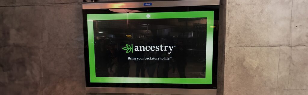 RATCHET - Out of home and Digital Out of home - Ancestry DOOH
